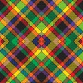 Rainbow Argyle Plaid Tartan textured Seamless Pattern Design