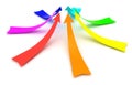 Rainbow arrows Royalty Free Stock Photo
