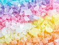 Rainbow Assortment of Colorful Candies Close Up Royalty Free Stock Photo