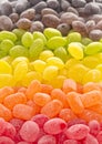 A Rainbow Assortment of Old Fashioned Hard Candies Isolated on a White Background Royalty Free Stock Photo