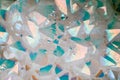 Rainbow Aura Spirit Quartz.Druse stones .Crystals colorful background . Royalty Free Stock Photo