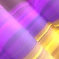 Rainbow background with diagonal waves and striped texture. Curving wavy backdrop. 3d rendering digital illustration Royalty Free Stock Photo