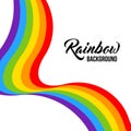 Rainbow background, LGBT colors.