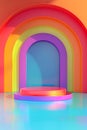 Rainbow Background for a Photograph Suitable for Childrens parties, Pride Parties or Colorful Dances