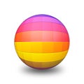 Rainbow Ball 3D Royalty Free Stock Photo