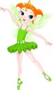 (Rainbow ballerinas series). Green Ballerina