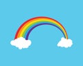 Rainbow icon template vector Royalty Free Stock Photo