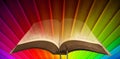 Rainbow bible spiritual light Royalty Free Stock Photo