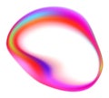 Rainbow Blob Shape Color Gradient Royalty Free Stock Photo