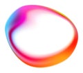 Rainbow Blob Shape Color Gradient Royalty Free Stock Photo