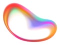 Rainbow Blob Shape Color Gradient Royalty Free Stock Photo