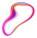 Rainbow Blob Shape Color Gradient Royalty Free Stock Photo