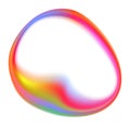 Rainbow Blob Shape Color Gradient Royalty Free Stock Photo