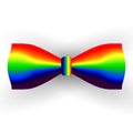 Rainbow bow tie Royalty Free Stock Photo