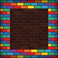 Rainbow bricks