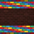 Rainbow bricks