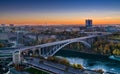 Rainbow Bridge connecting Canada and United States Royalty Free Stock Photo