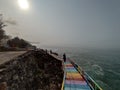 Rainbow Bridge Gesing Cliff Ocean Yogyakarta