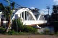 Rainbow Bridge in Haleiwa, Oahu, Hawaii Royalty Free Stock Photo