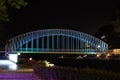 Rainbow bridge at Kinta Riverwalk Ipoh, Perak Royalty Free Stock Photo