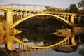 Rainbow Bridge on Lake Natoma at Sunset Royalty Free Stock Photo