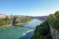 Rainbow Bridge Niagara Falls in New York, USA Royalty Free Stock Photo