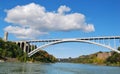 Rainbow Bridge at Niagara Falls USA, and Canada Bo Royalty Free Stock Photo