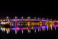 Rainbow bridge, Novi Sad, Serbia Royalty Free Stock Photo