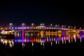 Rainbow bridge, Novi Sad, Serbia Royalty Free Stock Photo