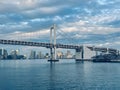 Rainbow bridge in Odaiba, Tokyo, Japan Royalty Free Stock Photo