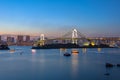 Rainbow bridge odaiba tokyo japan important destination to visit Royalty Free Stock Photo