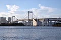 Rainbow bridge odaiba tokyo japan Royalty Free Stock Photo