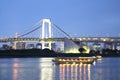 Rainbow bridge, Tokyo, Japan Royalty Free Stock Photo