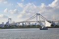 Rainbow bridge tokyo japan Royalty Free Stock Photo