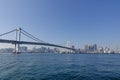 The rainbow bridge in Tokyo, Japan Royalty Free Stock Photo