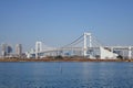 The rainbow bridge in Tokyo, Japan Royalty Free Stock Photo