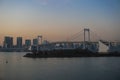 Rainbow Bridge and Tokyo Tower Sunset Tokyo Japan Stock Photo Stock Images Stock Pictures