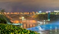 The Rainbow Bridge between USA and Canada at Niagara Falls. Royalty Free Stock Photo