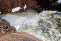 Rainbow at the Brink of the Upper Falls on the Yellowstone River