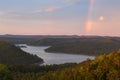 Rainbow at Broken Bow Lake Royalty Free Stock Photo