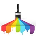 Rainbow brush