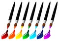 Rainbow brushes