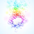 Rainbow bubbles Royalty Free Stock Photo