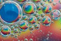 Rainbow Bubbles Oil on Water 10