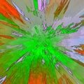 Rainbow burst swirl for banner or card