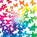 Rainbow butterflies