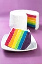 Rainbow Cake Royalty Free Stock Photo
