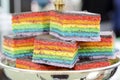 Rainbow Cake Royalty Free Stock Photo