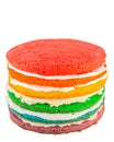 Rainbow Cake VII Royalty Free Stock Photo