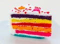 Rainbow cake Royalty Free Stock Photo